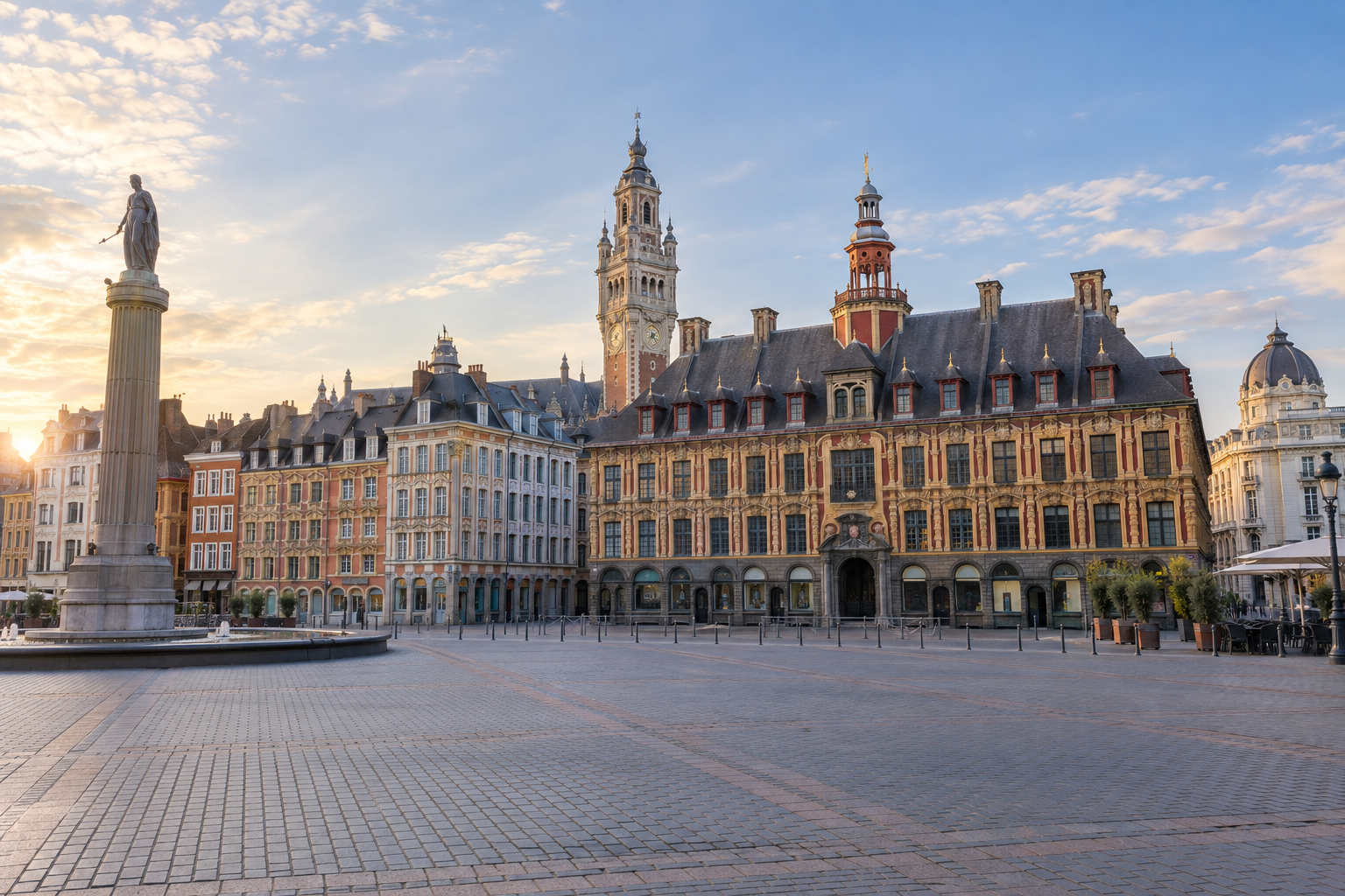 Lille, la Grand-Place et la Vieille Bourse