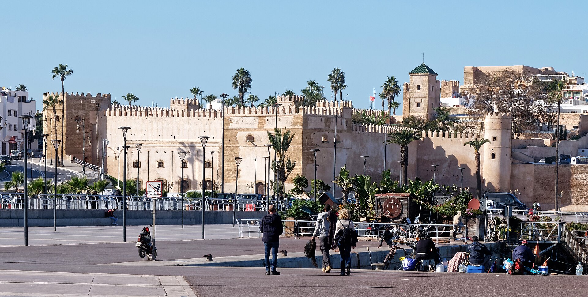Les remparts de la Kasbah des Oudayas à Rabat