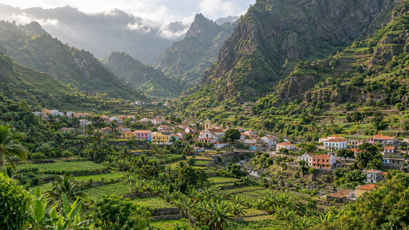 Ribeira Grande au cœur des vallées verdoyantes de Santo Antão